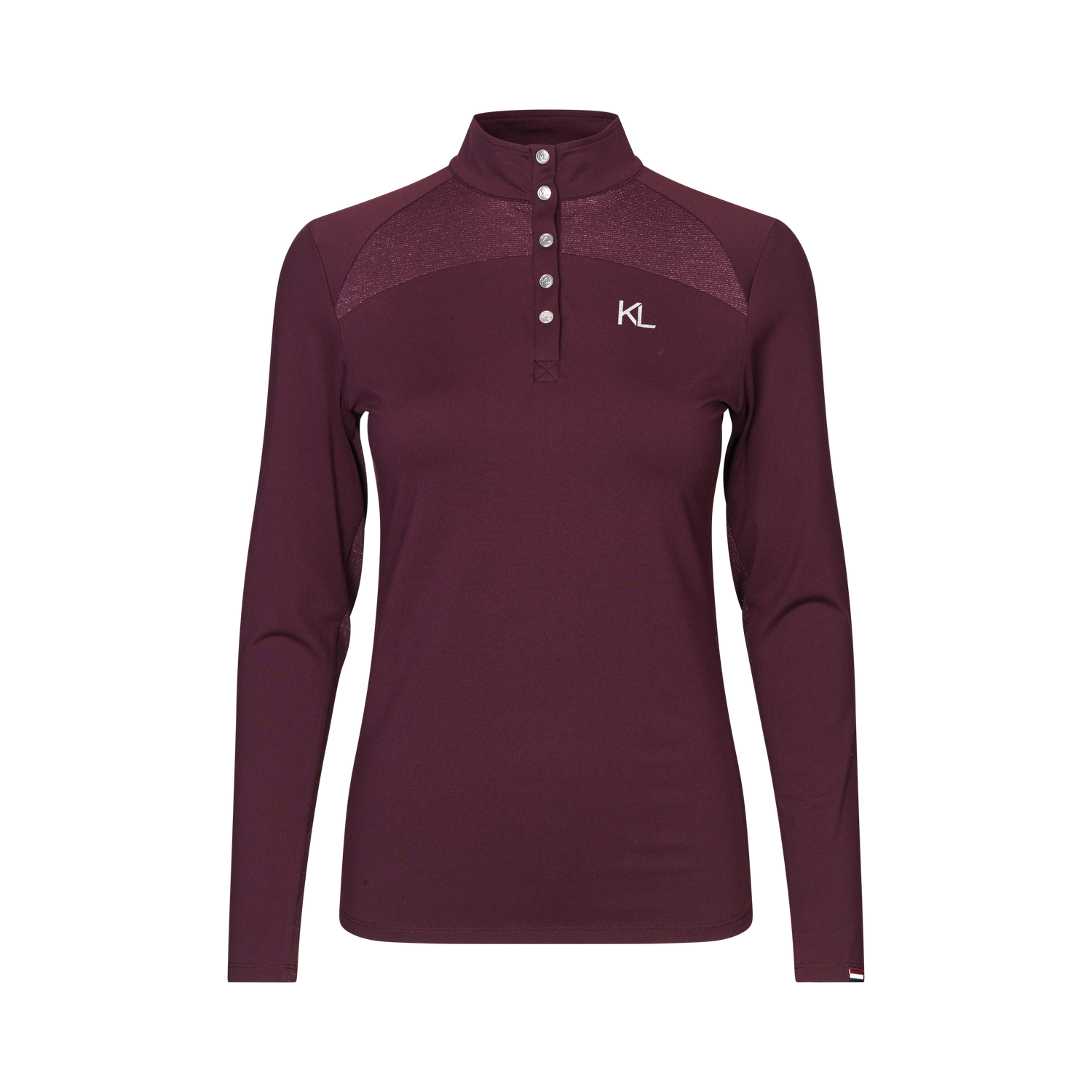 Bordeaux long sleeve equestrian base layer