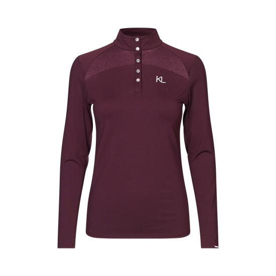 Bordeaux long sleeve equestrian base layer