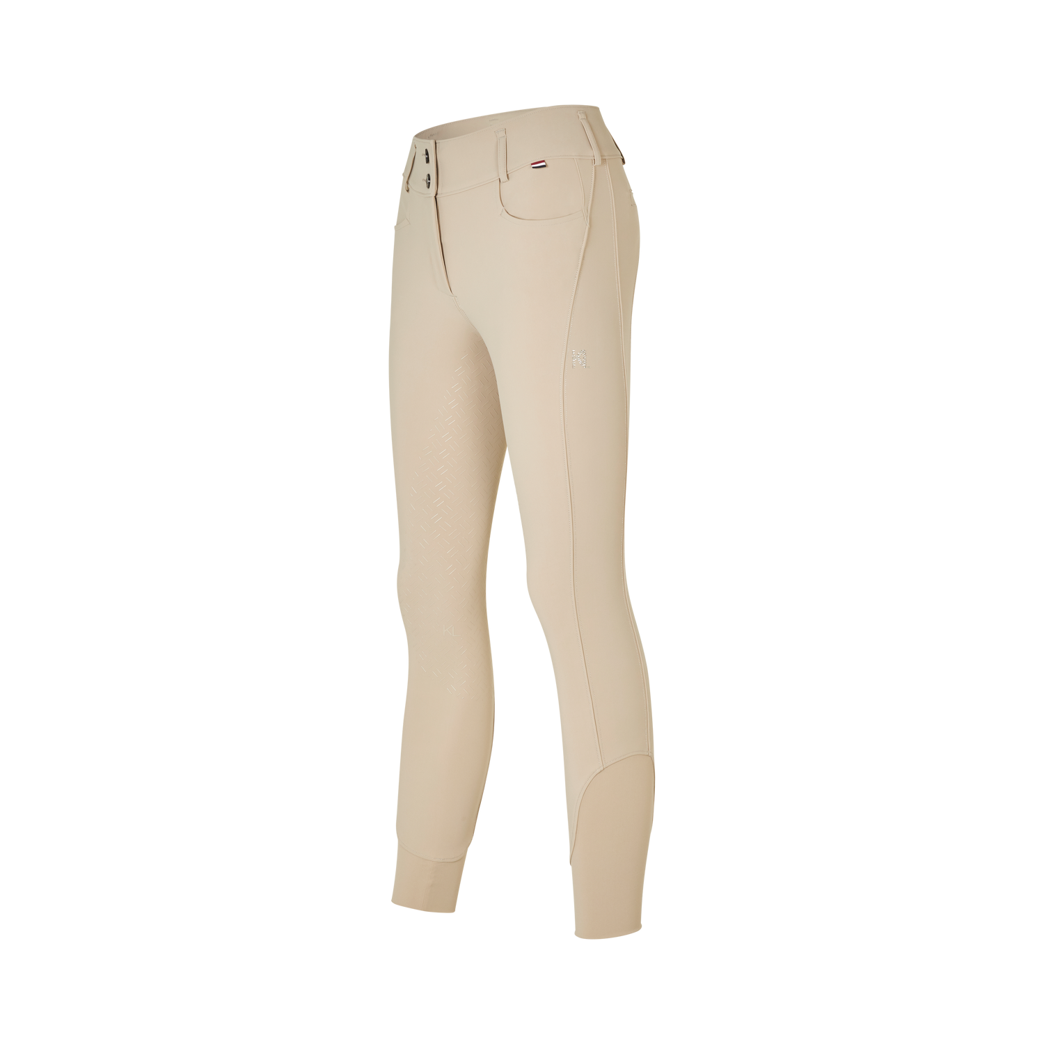 Beige full seat high waist breeches for women