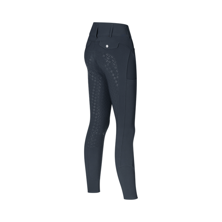 Full grip seat high waist breeches in navy for women