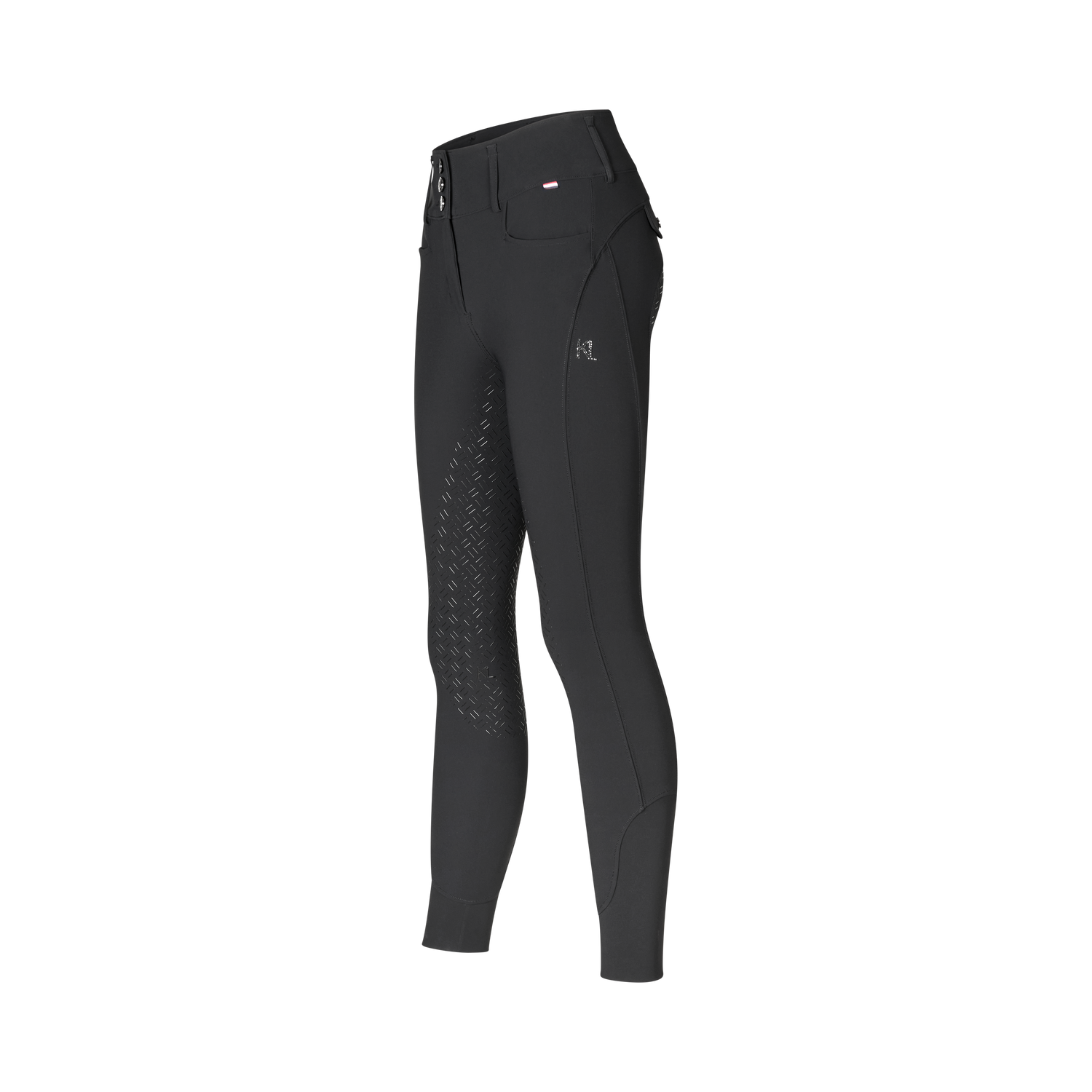 Black full grip high waist riding breeches