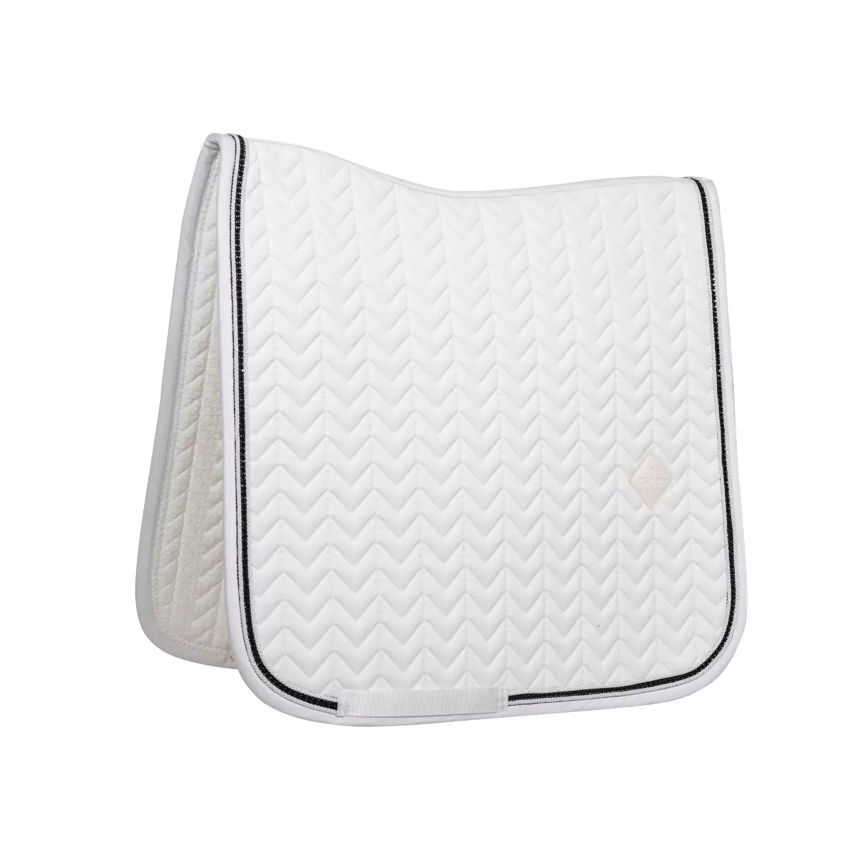 Luxury white dressage pad