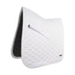 white dressage saddle pad