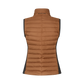 Brown puffer vest with &