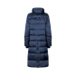 Women’s long waterproof equestrian coat navy