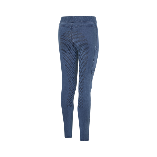 Kingsland junior equestrian tights with phone pocket blue
