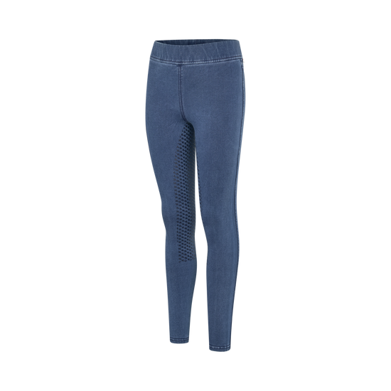 Children’s full seat denim riding leggings navy