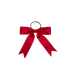 Red satin bow with Swarovski crystals