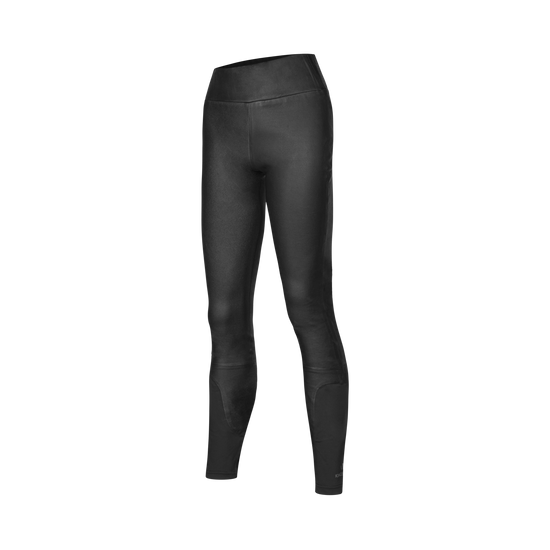Black leather riding pants for women