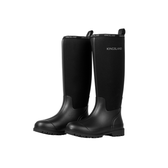 Kingsland neoprene waterproof equestrian boots black