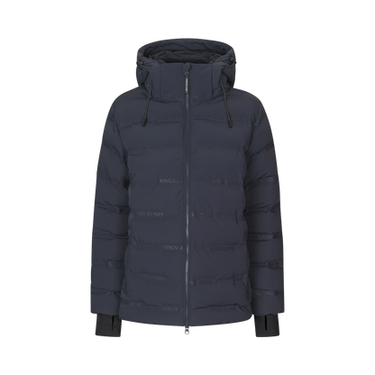 Women’s waterproof insulated riding jacket navy