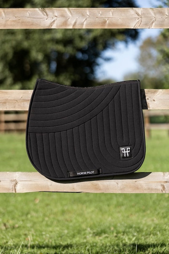 Horse Pilot lightweight saddle pad for show jumping black