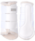 White brushing boots with fur