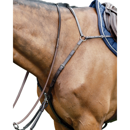Bridge breastplate that attaches to girth