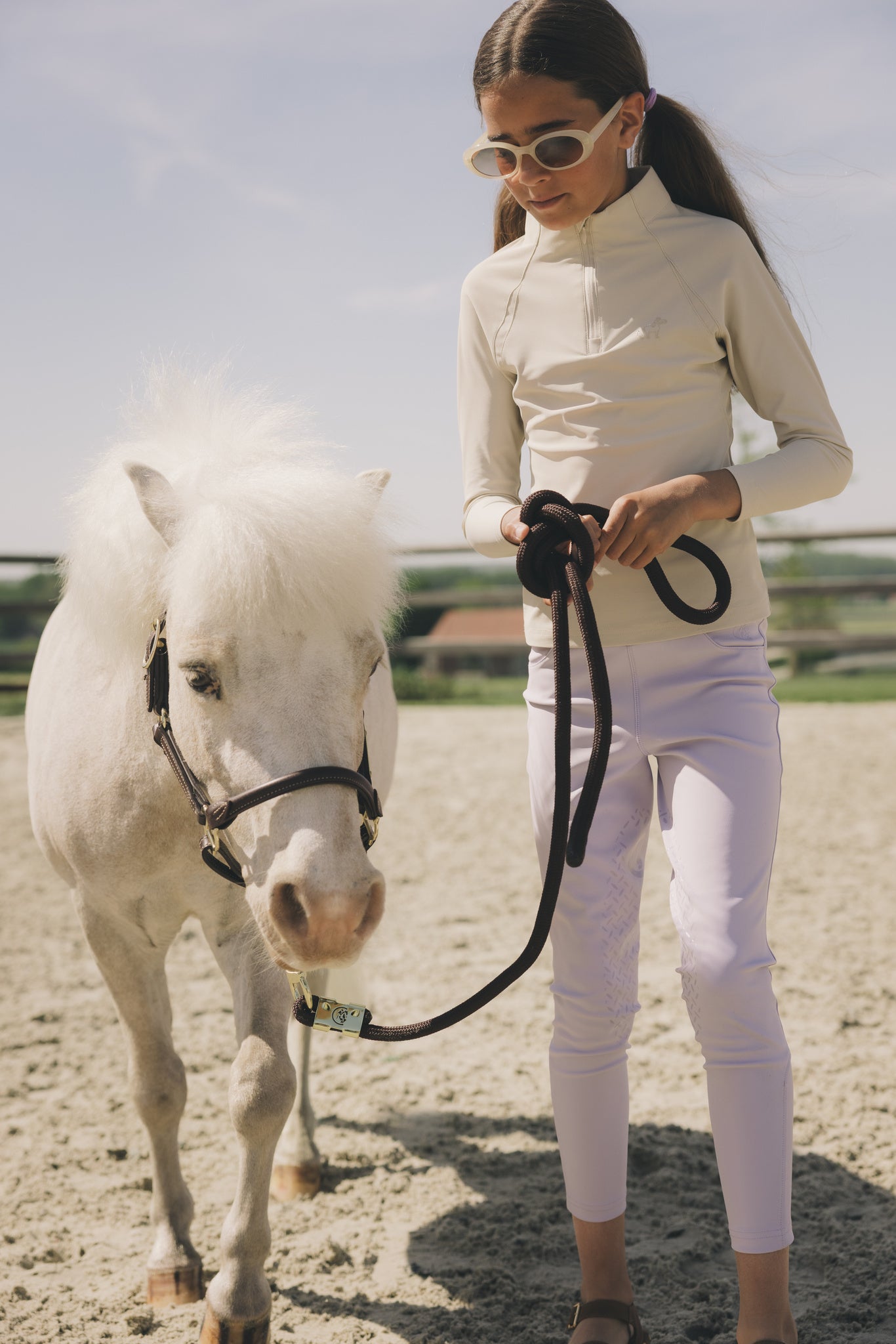 breathable girls riding leggings