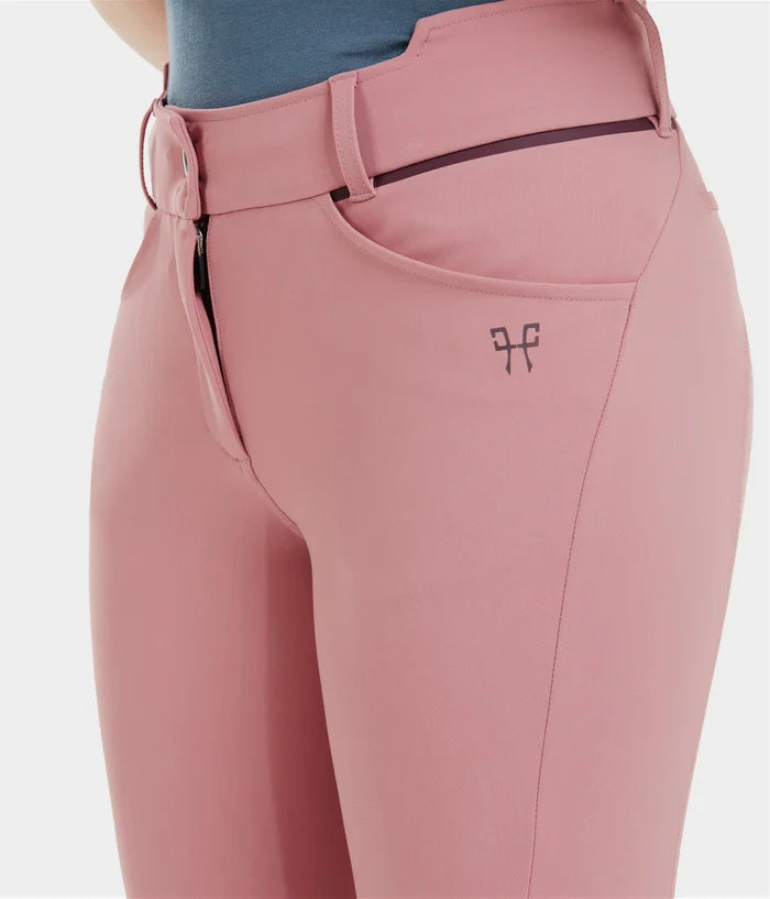 Pink horse riding pants for women