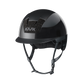 shiny riding helmet black