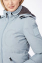 Ladies Light blue winter jacket with a hood