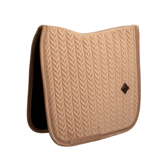 beige dressage saddle pad