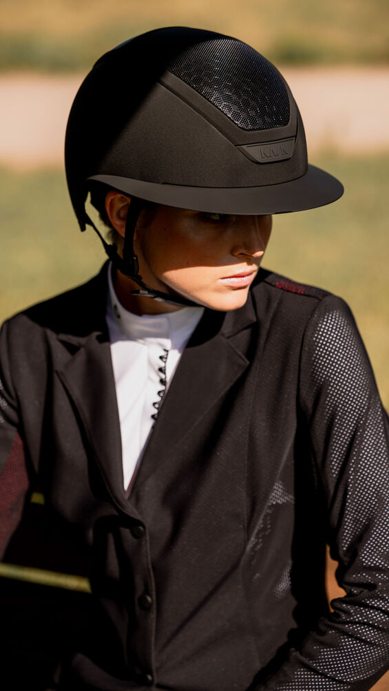 KASK equestrian helmet with polo visor 