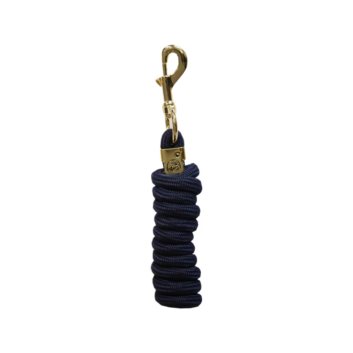 Soft braided black horse lead rope for stable use