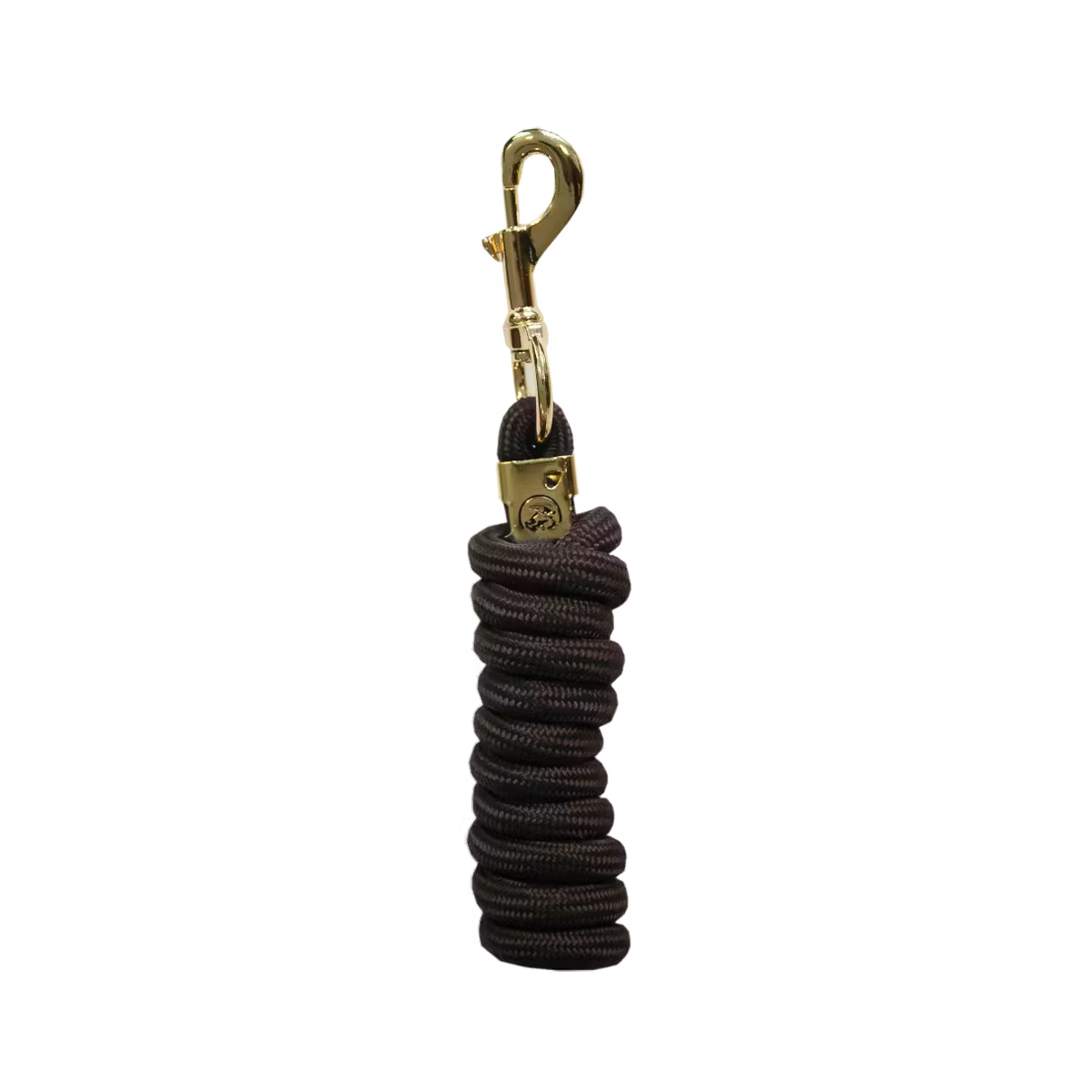 Black nylon lead rope for horses with trigger clip