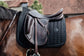 Kentucky Horsewear Glitter Saddle pad black on a brown horse