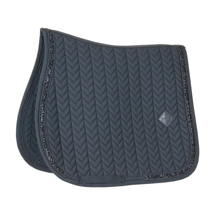 Show Jumping Saddle Pad Glitter stone from Kentucky in black