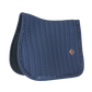 Navy jumping saddle blanket with glitter edging