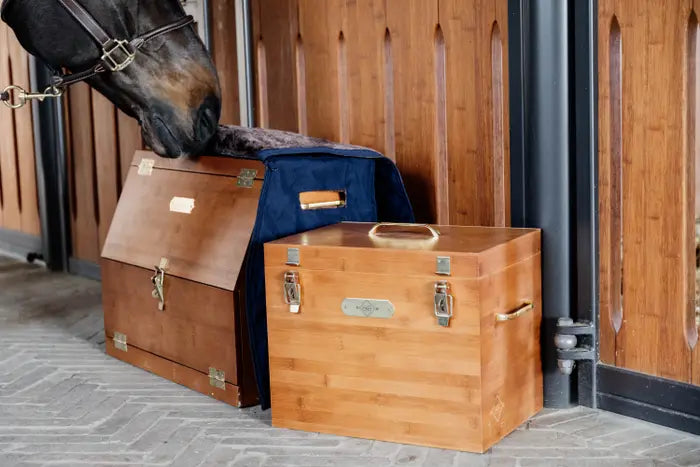 Equestrian grooming box from wood