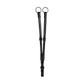 Black leather running martingale attachment