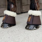 Brown sheepskin Bell boots