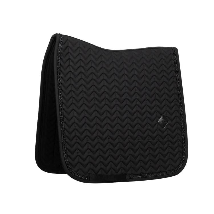 Black elegant dressage saddle pad