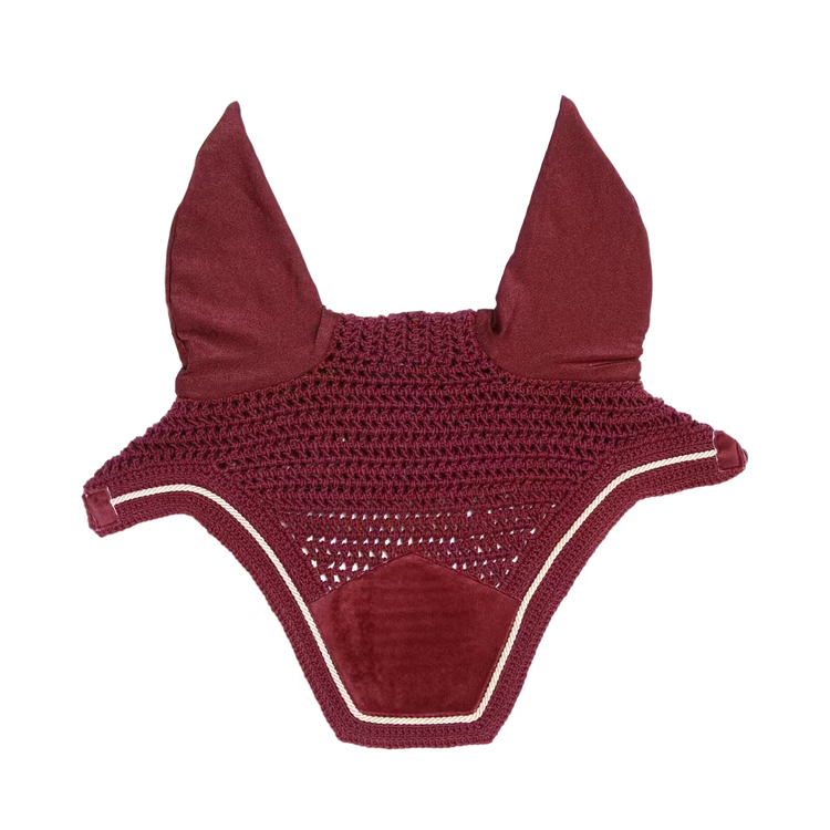 soft velvet soundless fly veil for horses in classic and modern colorways