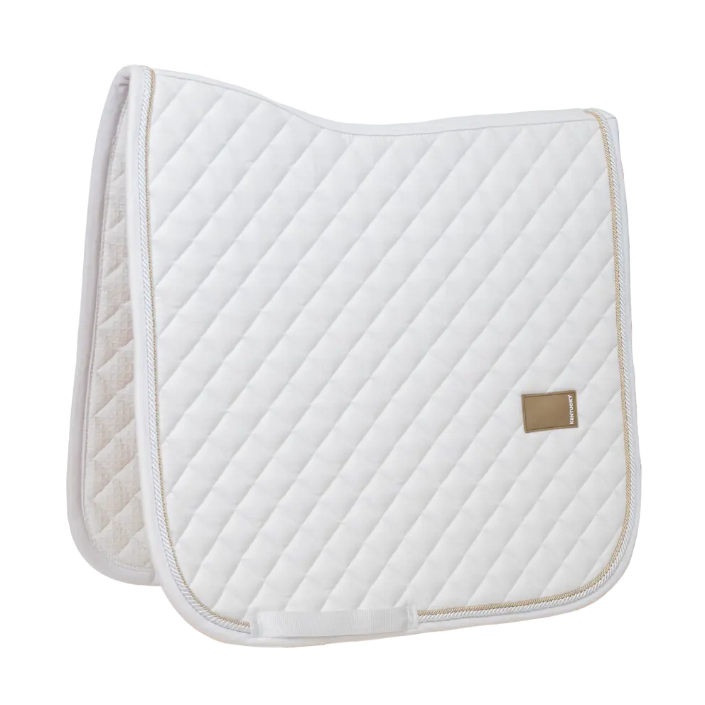 White Dressage saddle pad