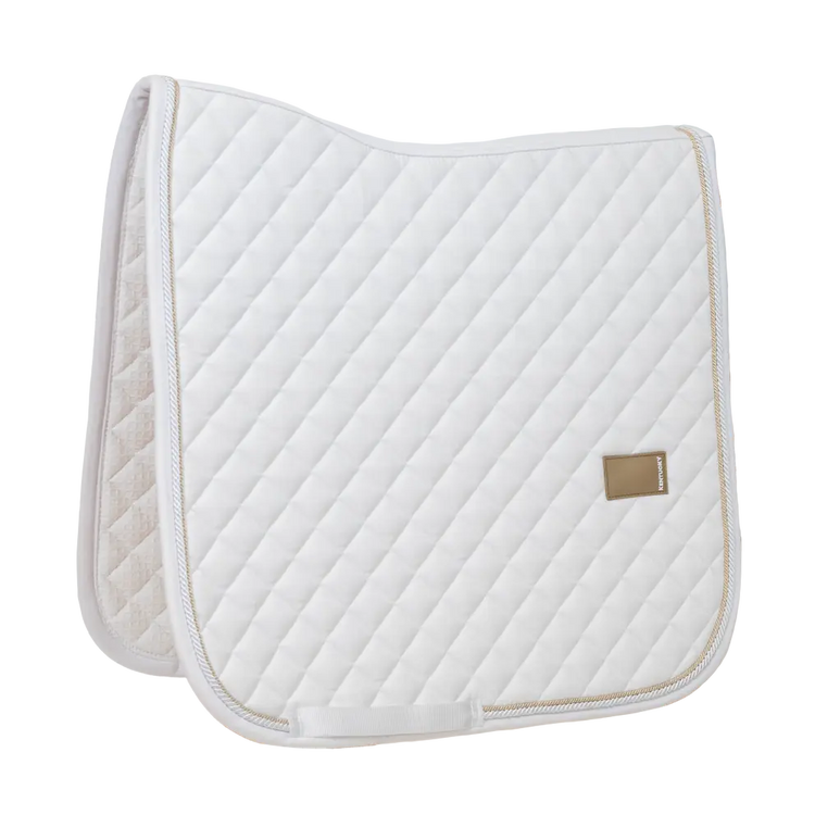 White Dressage saddle pad