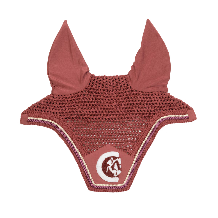 Soundless fly veil for horses with rope detail