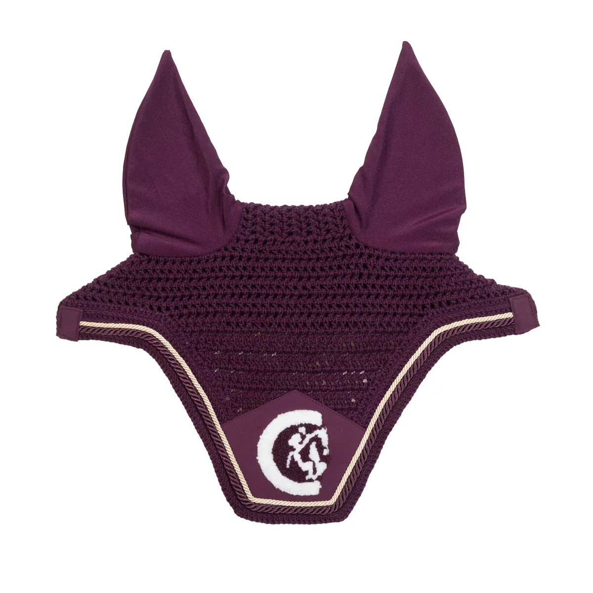 Kentucky fly veil Wellington 3D logo rope soundless