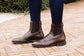 Brown riding boots