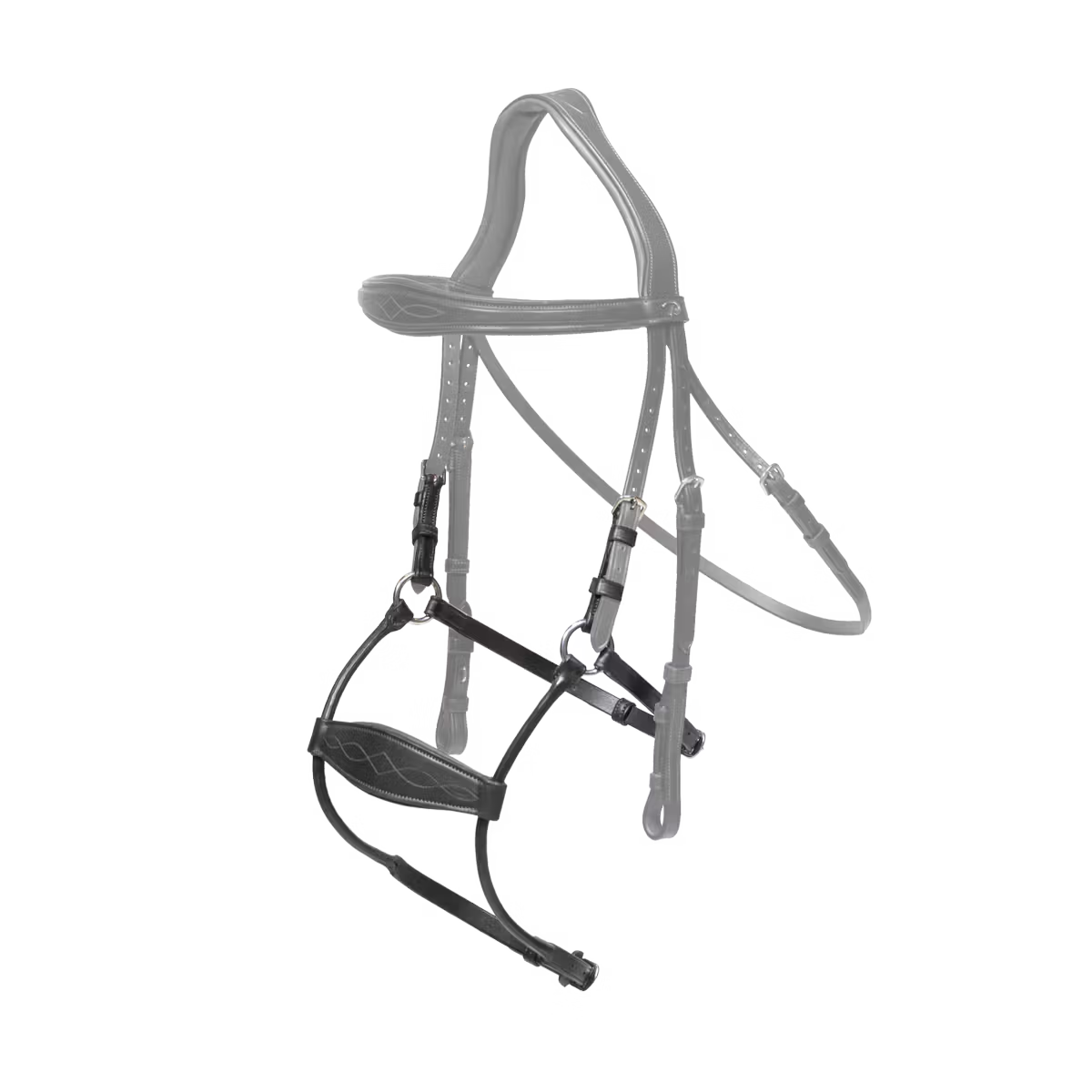 Anatomical noseband for dressage and jumping