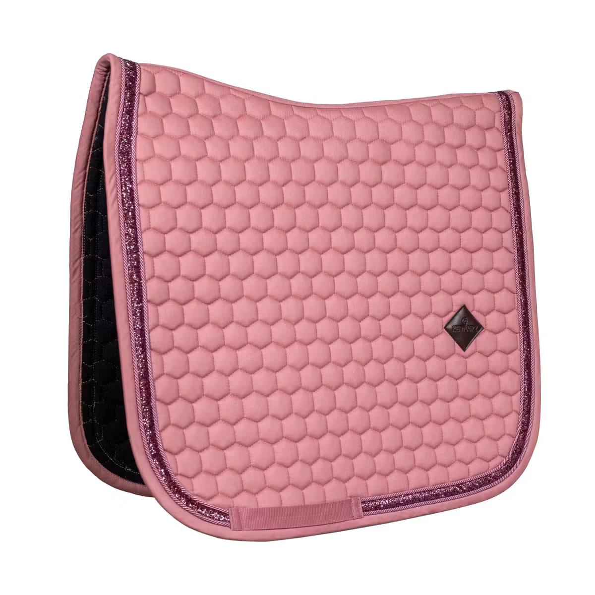 non-slip saddle pad with anatomical shape