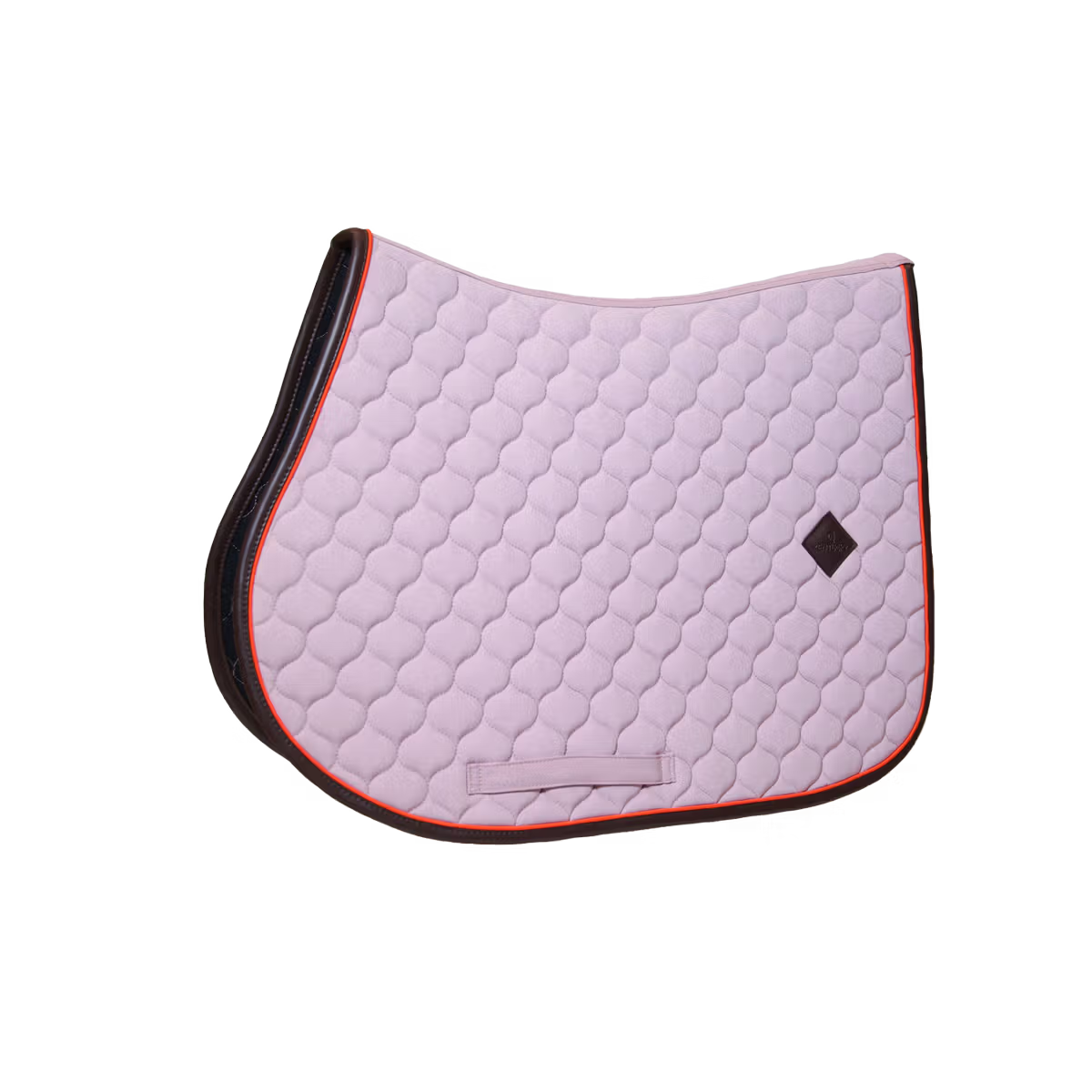 Close-up of onion quilting and neon piping