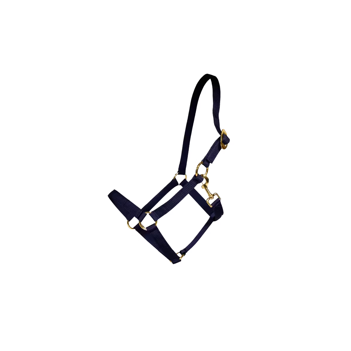 Nylon halter for horse turnout and stable