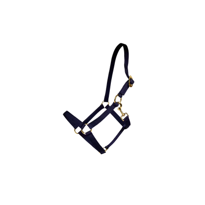 Nylon halter for horse turnout and stable