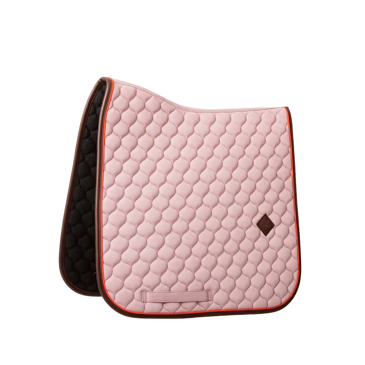 stylish dressage saddle pad with piping