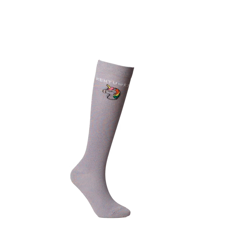 riding socks unicorn purple