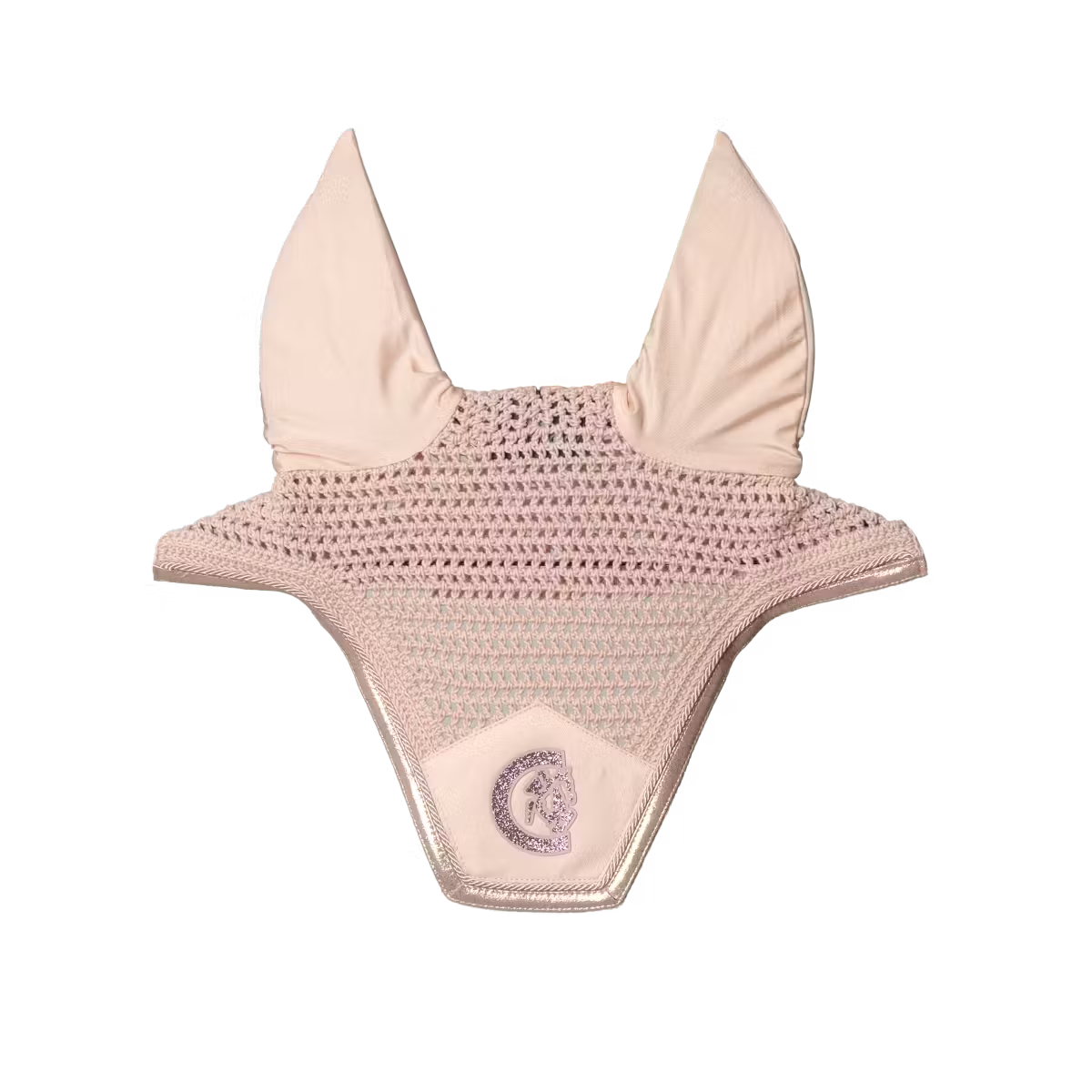 elegant fly bonnet with sparkling piping for training and shows