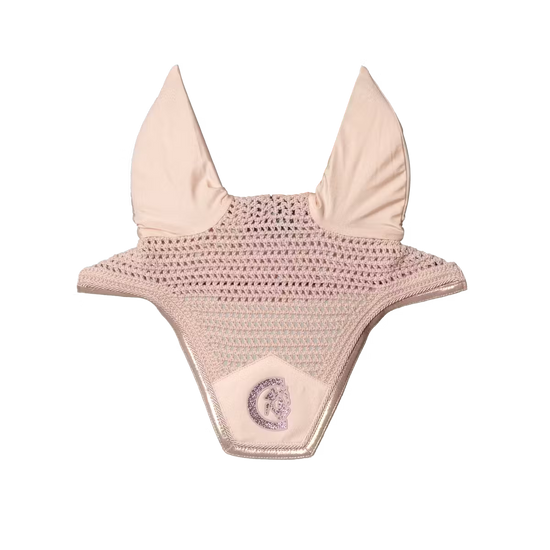 elegant fly bonnet with sparkling piping for training and shows