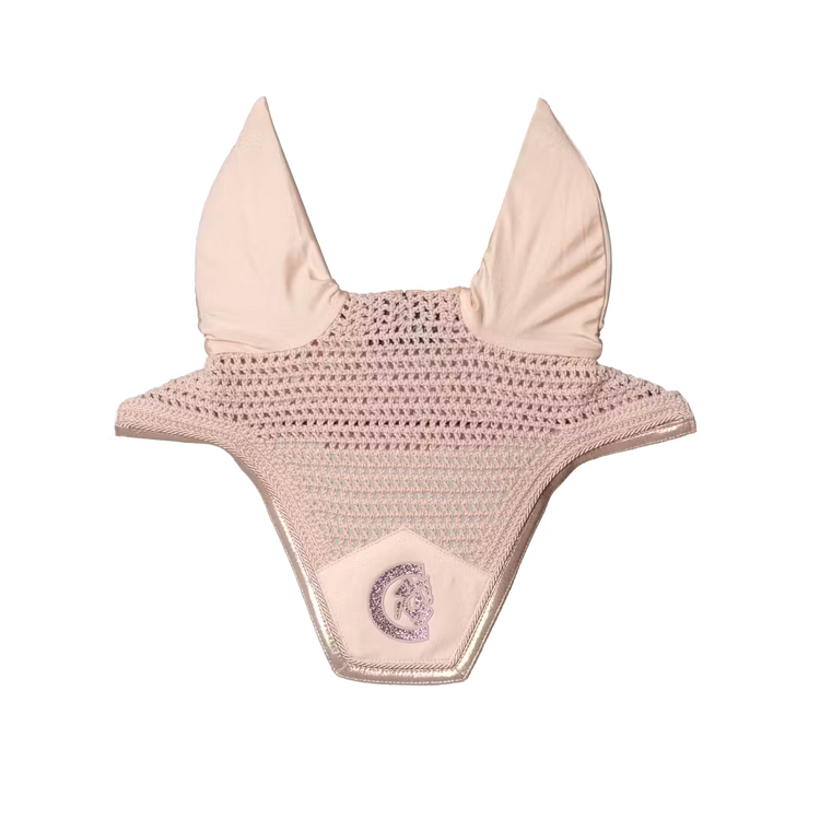 elegant fly bonnet with sparkling piping for training and shows