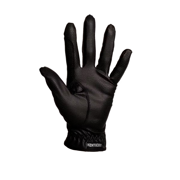 Riding gloves for secure rein control